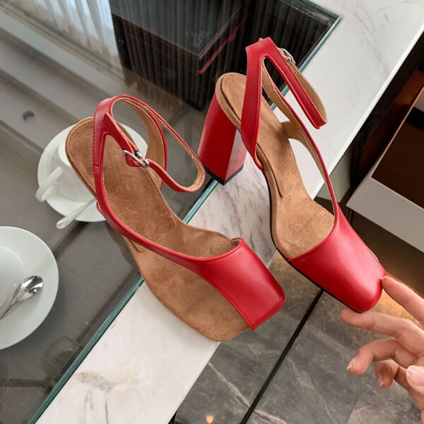 CHIKO Alegia Square Toe Block Heels Heeled Sandals - Image 2