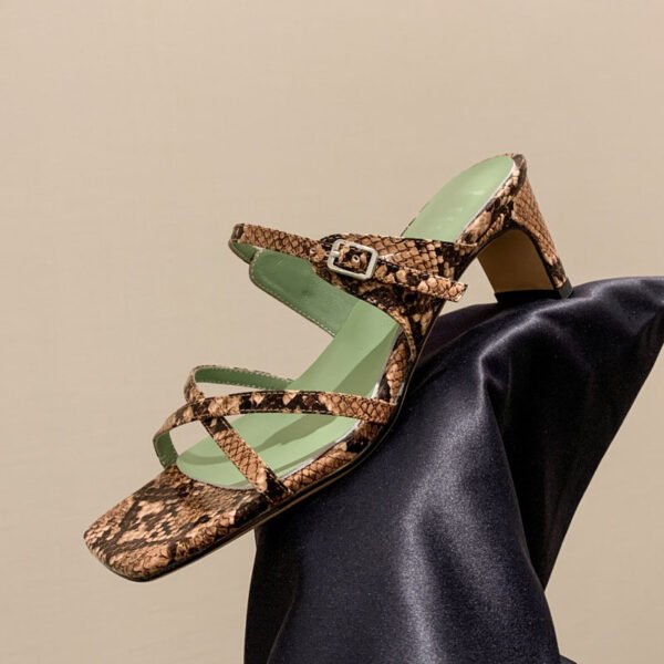 CHIKO Kamila Open Toe Chunky Heels Slides Sandals - Image 2