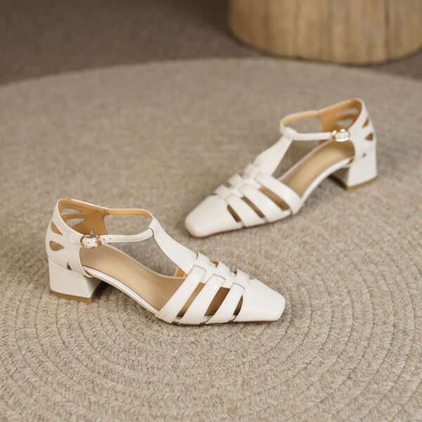 CHIKO Casimira Square Toe Block Heels Pumps Shoes - Image 2