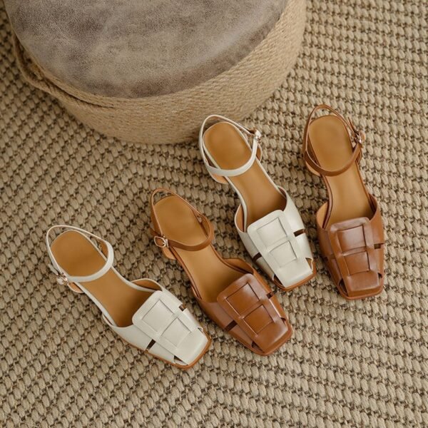 CHIKO Apolinaria Square Toe Block Heels Heeled Sandals