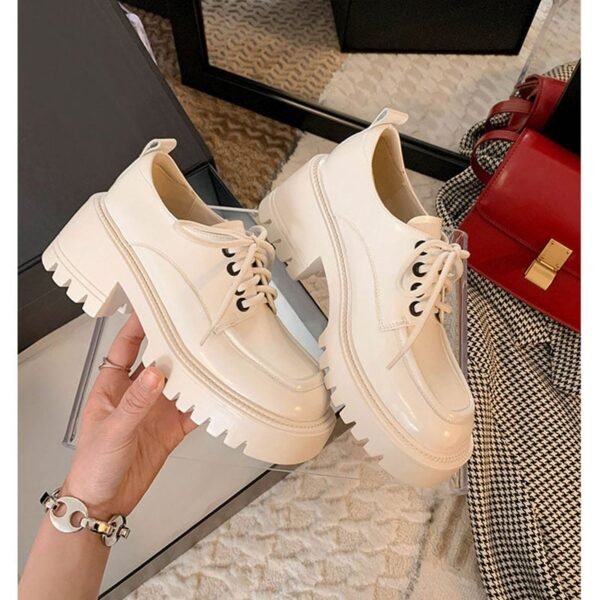 CHIKO Aurquene Square Toe Flatforms Oxfords Shoes - Image 2