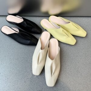 CHIKO Bonny Square Toe Block Heels Loafer Flats