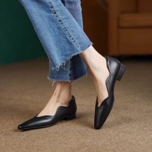 CHIKO Castora Square Toe Block Heels Pumps Shoes