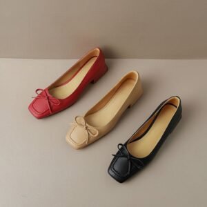 CHIKO Cayetana Square Toe Block Heels Pumps Shoes