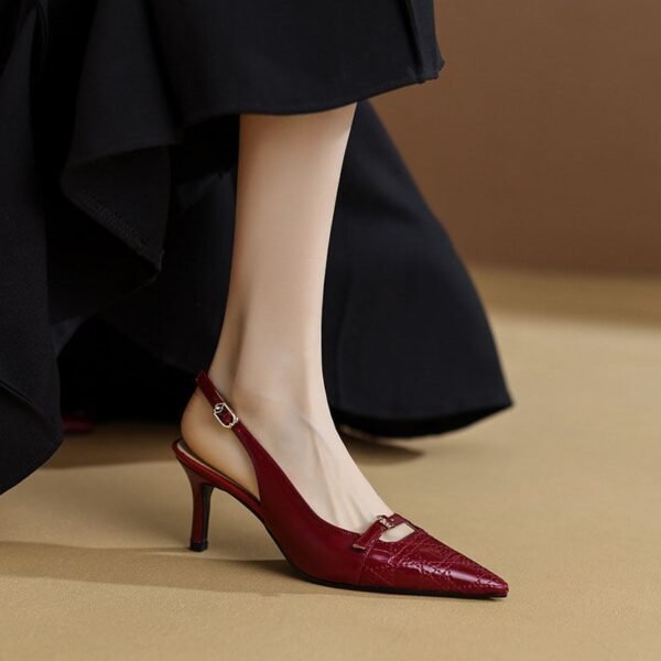 CHIKO Alva Pointy Toe Stiletto Slingback Shoes - Image 2