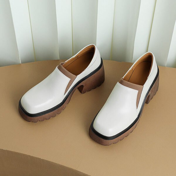CHIKO Devera Square Toe Block Heels Loafers Shoes - Image 2