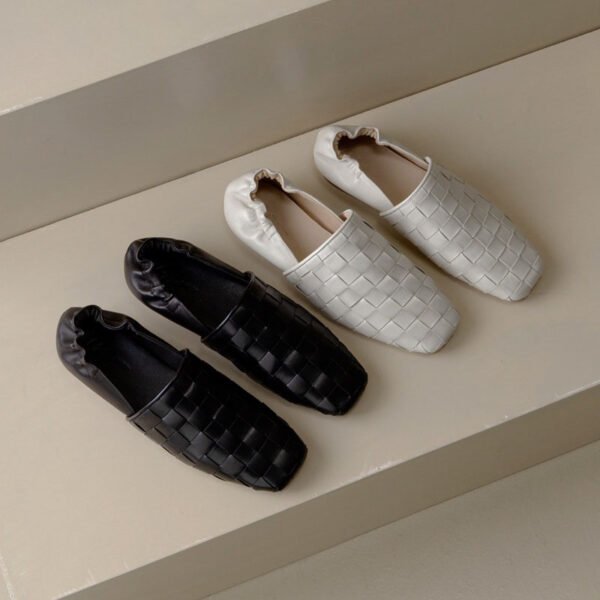 CHIKO Drina Square Toe Block Heels Loafer Flats - Image 2