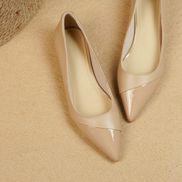 CHIKO Chela Pointy Toe Block Heels Pumps Shoes - Image 2