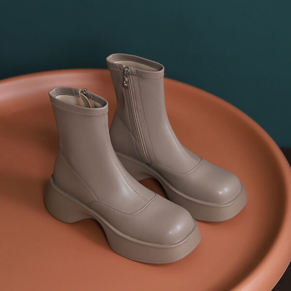 CHIKO Damasia Square Toe Flatforms Ankle Boots - Image 2