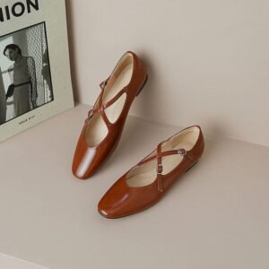 CHIKO Estaquia Square Toe Block Heels Mary Jane Shoes