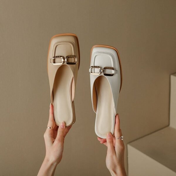 CHIKO Elvera Square Toe Block Heels Clogs/Mules Shoes