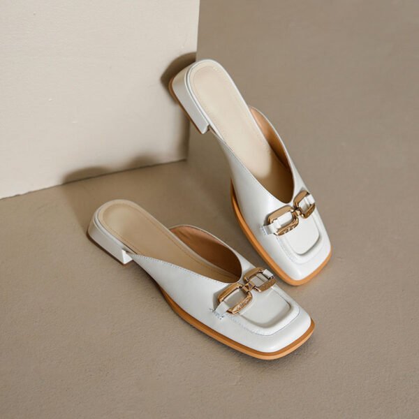 CHIKO Elvera Square Toe Block Heels Clogs/Mules Shoes - Image 2