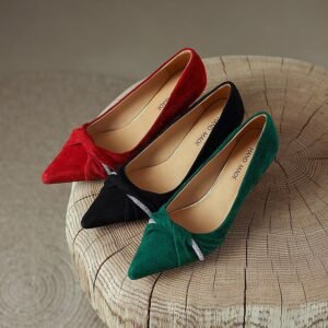 CHIKO Lur Pointy Toe Stiletto Pumps Shoes