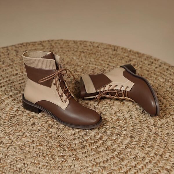 CHIKO Marilu Round Toe Block Heels Ankle Boots - Image 2
