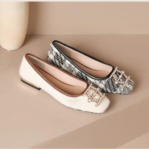 CHIKO Martirio Square Toe Block Heels Pumps Shoes