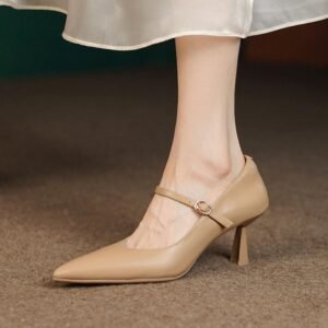 CHIKO Ines Pointy Toe Stiletto Mary Jane Shoes