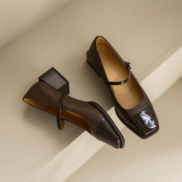 CHIKO Guia Square Toe Block Heels Mary Jane Shoes - Image 2
