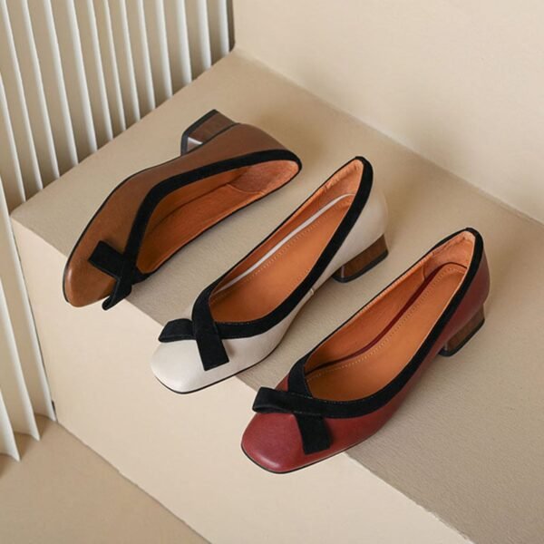 CHIKO Guillelmina Square Toe Block Heels Pumps Shoes