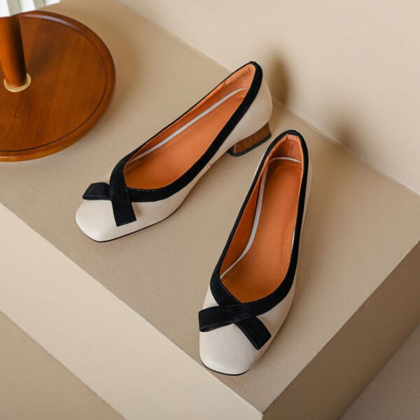 CHIKO Guillelmina Square Toe Block Heels Pumps Shoes - Image 2