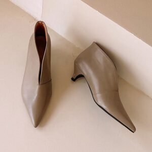 CHIKO Infantita Pointy Toe Kitten Heels Ankle Boots