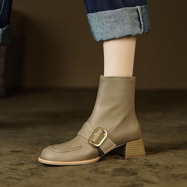 CHIKO Frescura Buckle Leather Ankle Boots
