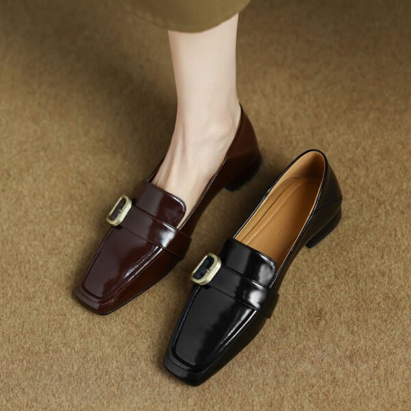CHIKO Jaquinda Square Toe Block Heels Loafers Shoes - Image 2
