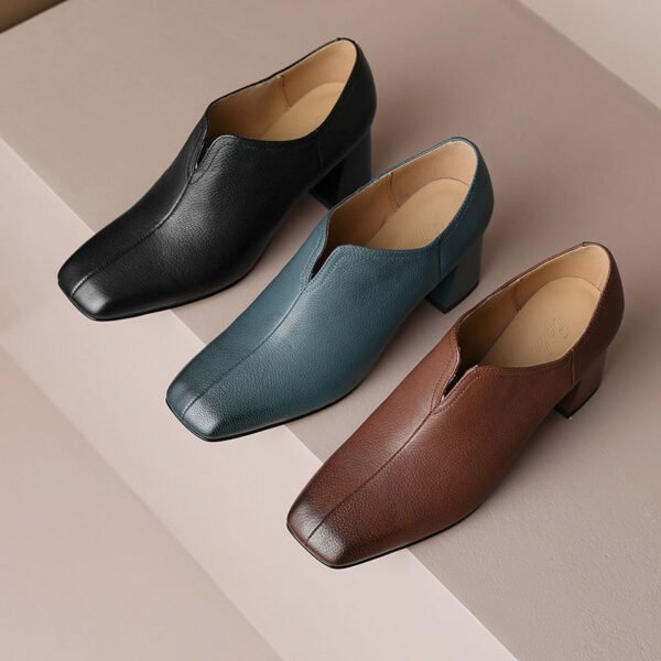 CHIKO Jamekia Square Toe Block Heels Ankle Boots - Image 2