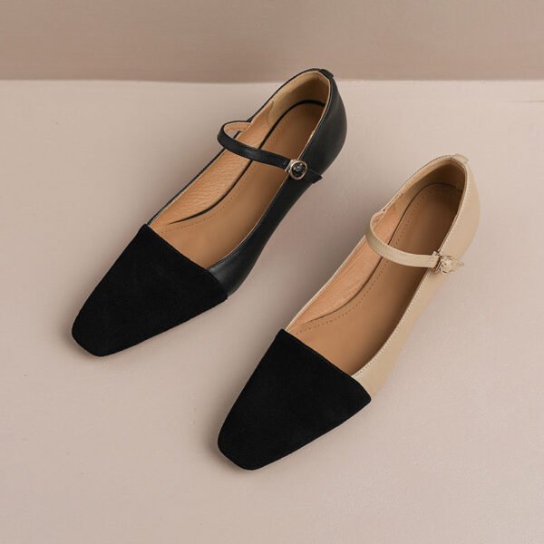 CHIKO Julita Square Toe Kitten Heels Mary Jane Shoes - Image 2