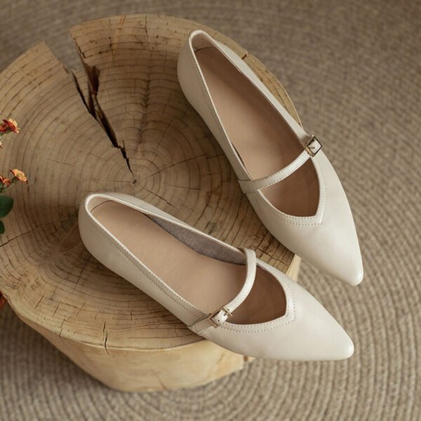 CHIKO Maricruz Pointy Toe Block Heels Mary Jane Shoes - Image 2