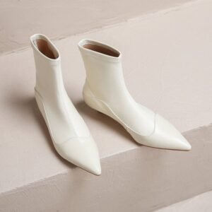 CHIKO Octaviana Pointy Toe Kitten Heels Ankle Boots