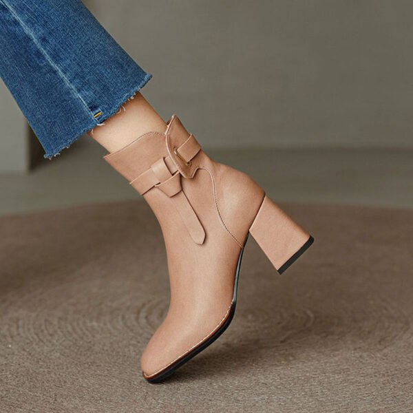 CHIKO Serenela Square Toe Block Heels Ankle Boots - Image 2