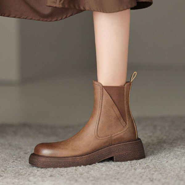 CHIKO Ruperta Round Toe Block Heels Ankle Boots - Image 2
