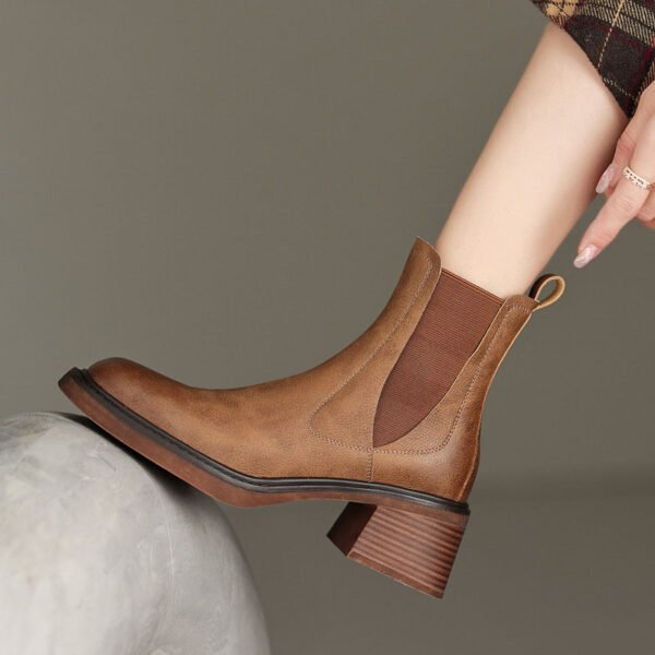 CHIKO Primavera Square Toe Block Heels Ankle Boots - Image 2