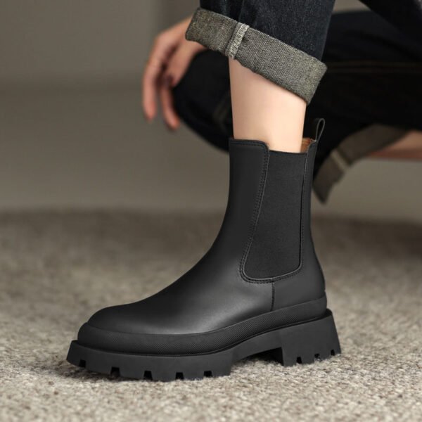 CHIKO Ramona Round Toe Block Heels Ankle Boots - Image 2