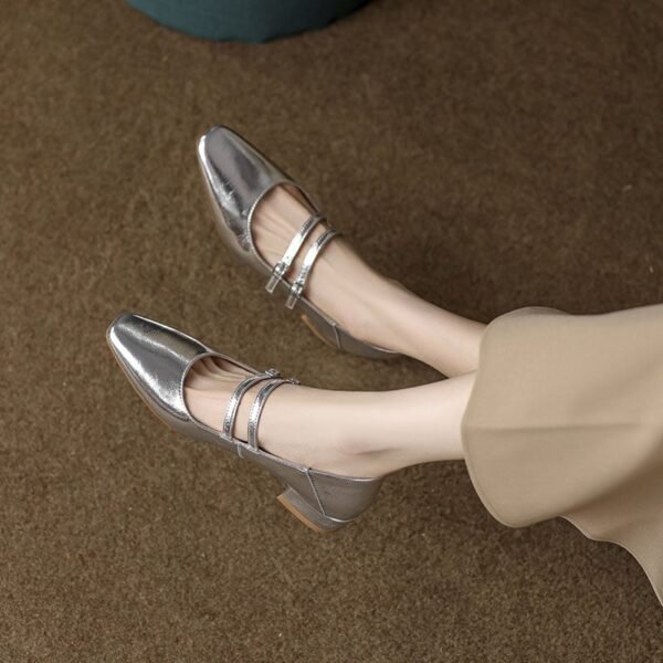 CHIKO Seginda Square Toe Block Heels Mary Jane Shoes