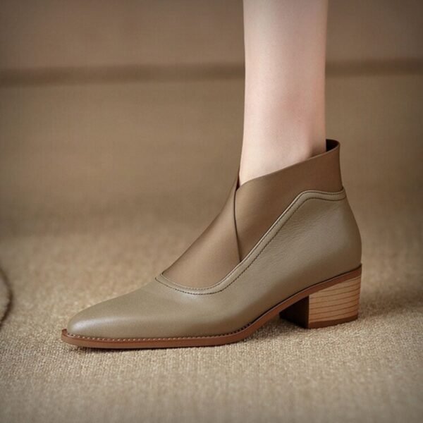 CHIKO Emelinda Pointy Toe Block Heels Ankle Boots