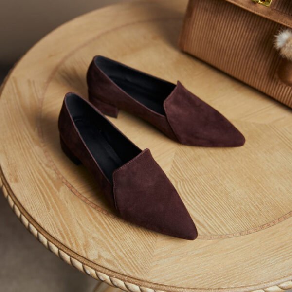 CHIKO Shanee Pointy Toe Block Heels Loafers Shoes - Image 2