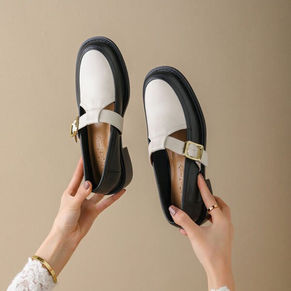 CHIKO Mbita Round Toe Block Heels T-Strap Shoes - Image 2