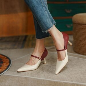 CHIKO Kesi Pointy Toe Stiletto Mary Jane Shoes