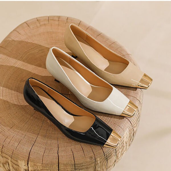 CHIKO Joshi Square Toe Kitten Heels Pumps Shoes - Image 2