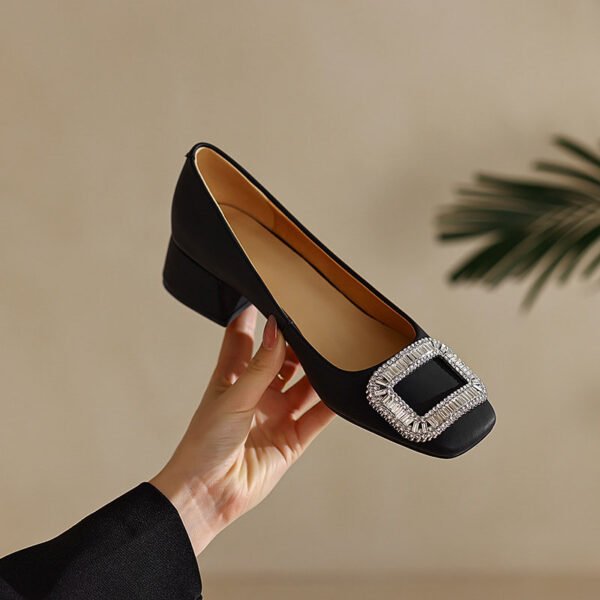 CHIKO Jimoh Square Toe Block Heels Pumps Shoes - Image 2