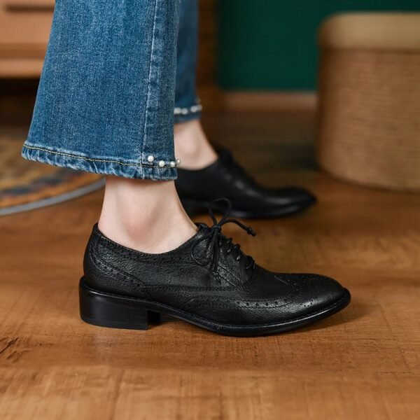 CHIKO Jaha Round Toe Block Heels Oxfords Shoes - Image 2