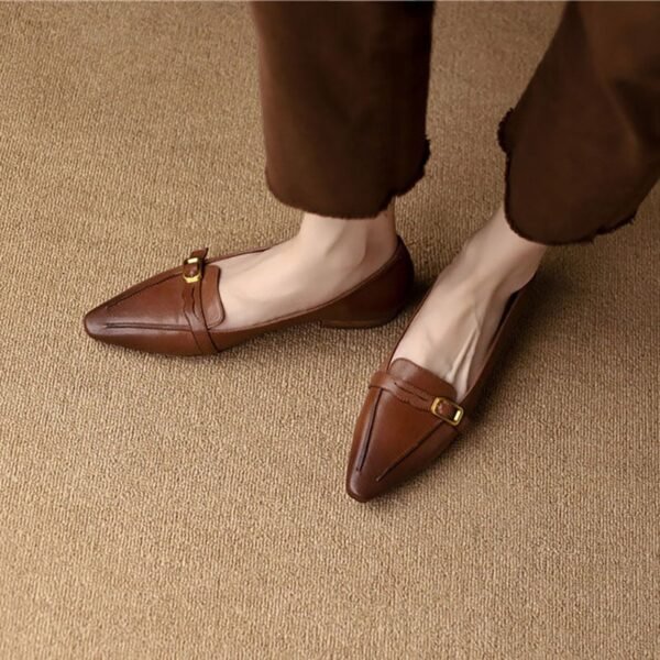 CHIKO Huseina Square Toe Block Heels Loafers Shoes - Image 2