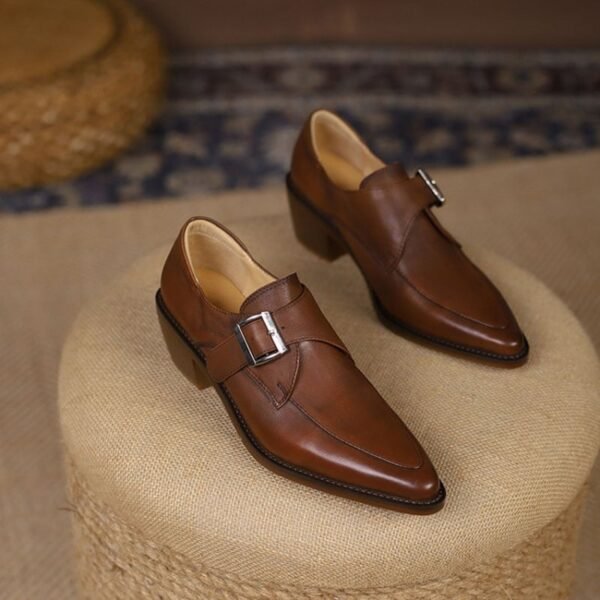 CHIKO Tabia Pointy Toe Block Heels Oxfords Shoes - Image 2