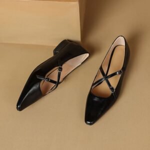 CHIKO Tawia Square Toe Block Heels Mary Jane Shoes