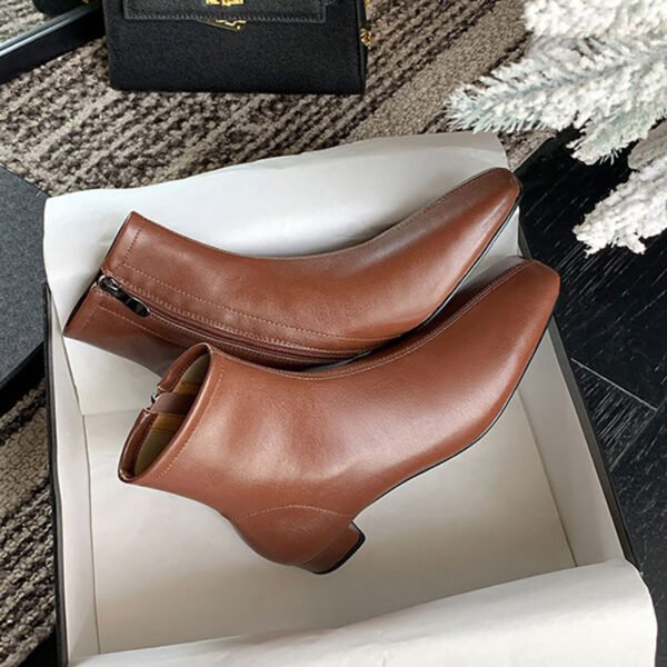 CHIKO Aminah Square Toe Block Heels Ankle Boots - Image 2