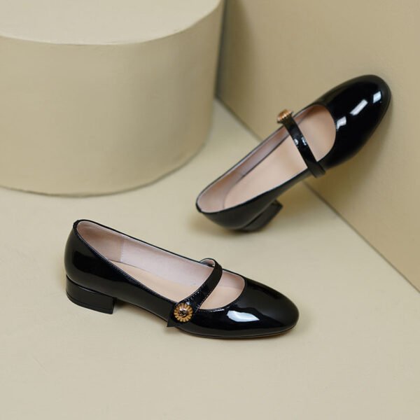 CHIKO Anh Round Toe Block Heels Mary Jane Shoes - Image 2