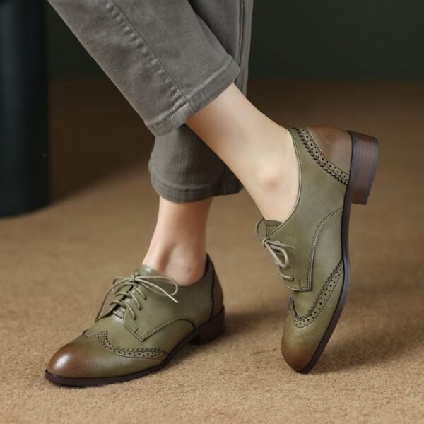 CHIKO Kiah Round Toe Block Heels Oxfords Shoes - Image 2
