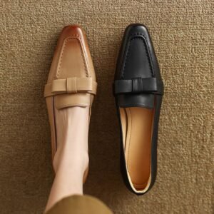 CHIKO Keasha Square Toe Block Heels Loafers Shoes