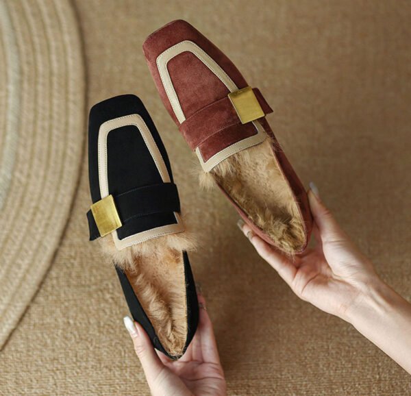 CHIKO Malaika Square Toe Block Heels Loafers Shoes - Image 2